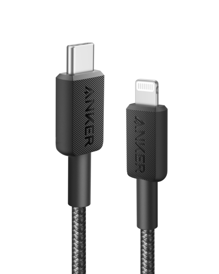 وصلة شاحن أنكر أصلية USB-C to Lightning Cable